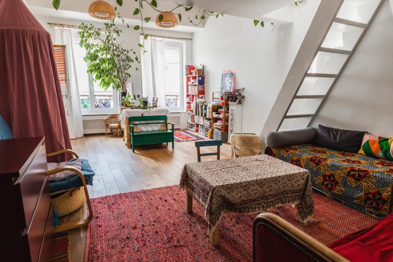 Bright Atypical Duplex In Menilmontant Paris Exterior foto