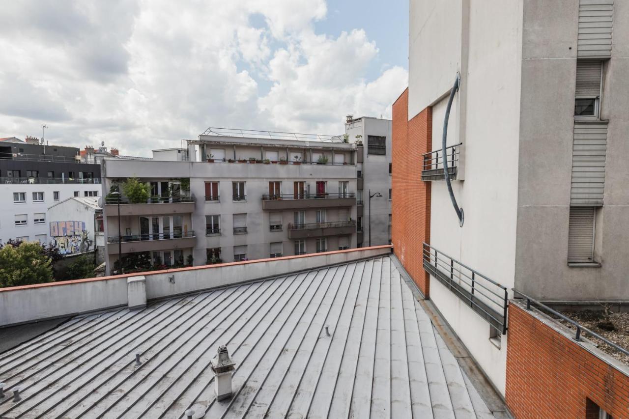 Bright Atypical Duplex In Menilmontant Paris Exterior foto